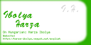 ibolya harza business card